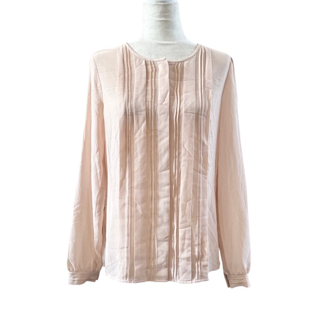 Loft women’s Blush Long Sleeve Button Down Blouse Small